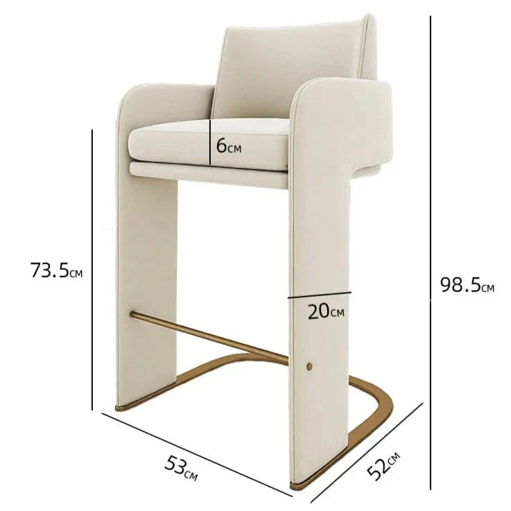 ChandeliersDecor.com-Bar Stools-Italian High Stool for Kitchen Island Counter and Bars