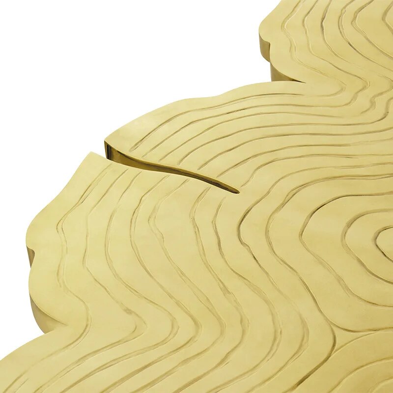 ChandeliersDecor.com-Dining Tables-Italian Light Luxury Brass Dining Table