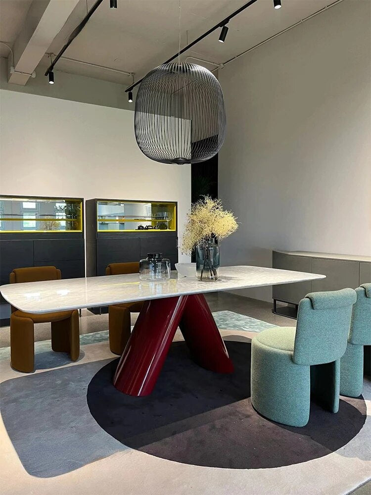 ChandeliersDecor.com-Dining Tables-Italian Marble Luxury Stone Dining Table