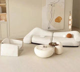 ChandeliersDecor.com-Sofa Set-Italian Minimalist Curved Sofa Set – Timeless Elegance