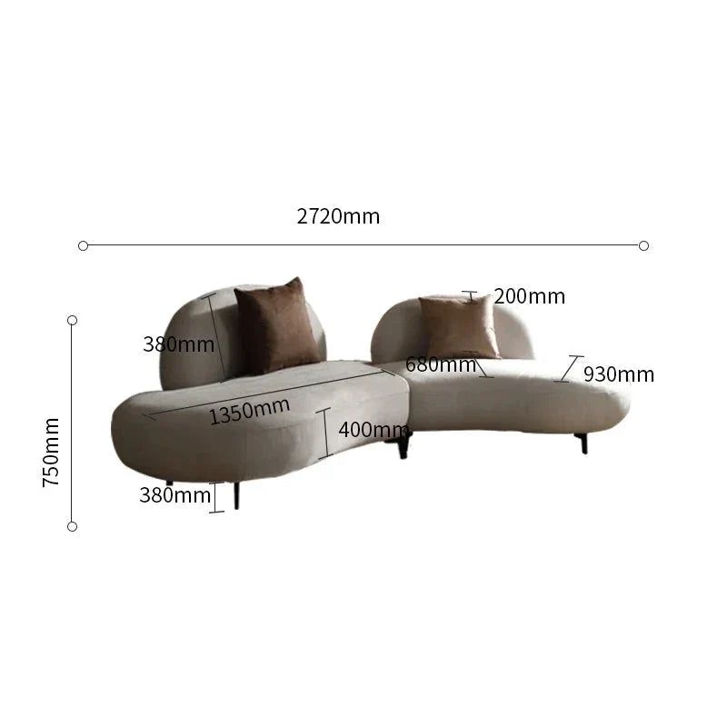 ChandeliersDecor.com-Sofa Set-Italian Retro Style Arc Combination Sofa Set – Vintage Elegance
