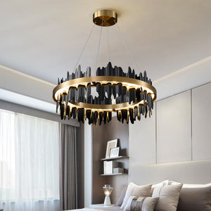 ChandeliersDecor.com-Chandeliers-Italian Ring LED Chandelier With Remote Control