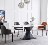 ChandeliersDecor.com-Dining Tables-Italian Rock Slab Faux Marble 'The Slate' Dining Table