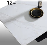 ChandeliersDecor.com-Dining Tables-Italian Rock Slab Faux Marble 'The Slate' Dining Table