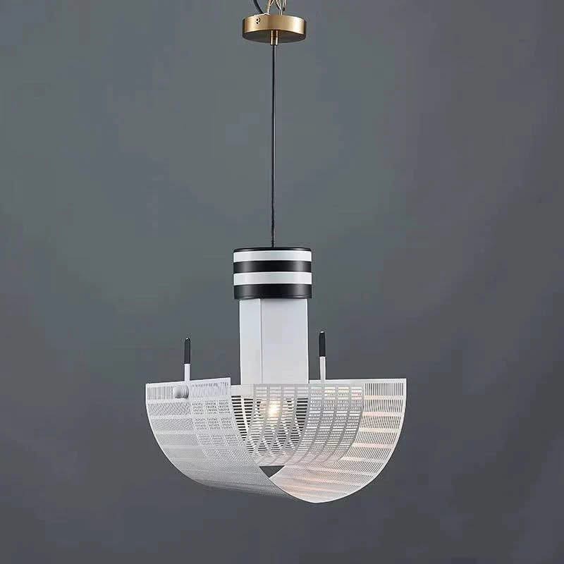 Italian Shogun Table Lamp: Modern Stripe Grid Desk Light-ChandeliersDecor.com