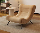 ChandeliersDecor.com-Sofa Chairs and Stools-Italian Style Velvet Wood Legs Sofa Chair