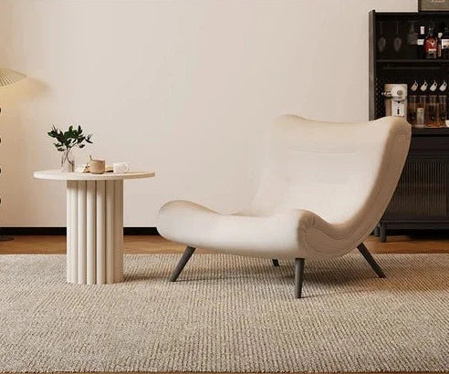 ChandeliersDecor.com-Sofa Chairs and Stools-Italian Style Velvet Wood Legs Sofa Chair