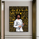 ChandeliersDecor.com-Wall Posters-J Cole Singer Canvas Wall Art: Exceptional Depiction