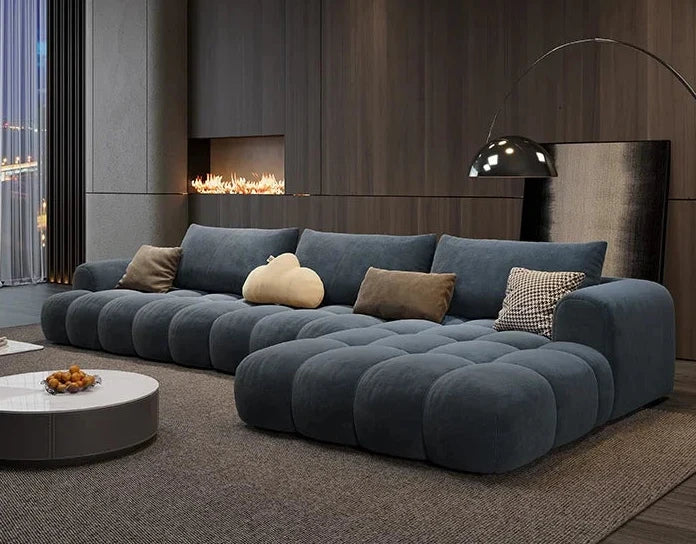 ChandeliersDecor.com-Sofa Set-Juego Stretch Puffs Sectional Sofa Set