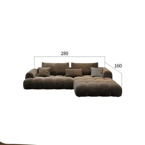 ChandeliersDecor.com-Sofa Set-Juego Stretch Puffs Sectional Sofa Set