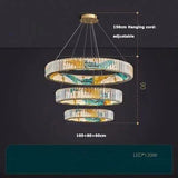 ChandeliersDecor.com-Ceiling Chandelier-K9 Crystal Luxury LED Chandelier - Multi-Color Crystal Elegance