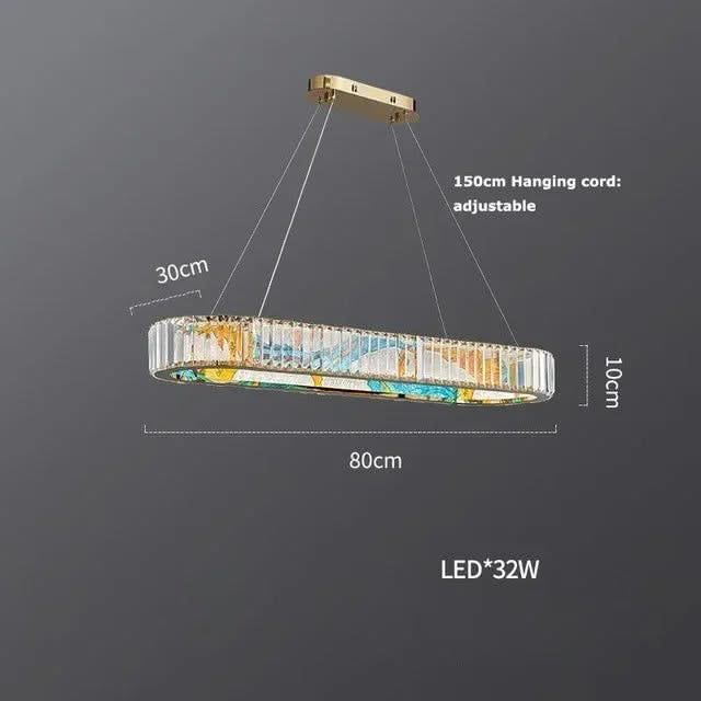 K9 Crystal Luxury LED Chandelier - Multi-Color Crystal Elegance-ChandeliersDecor.com
