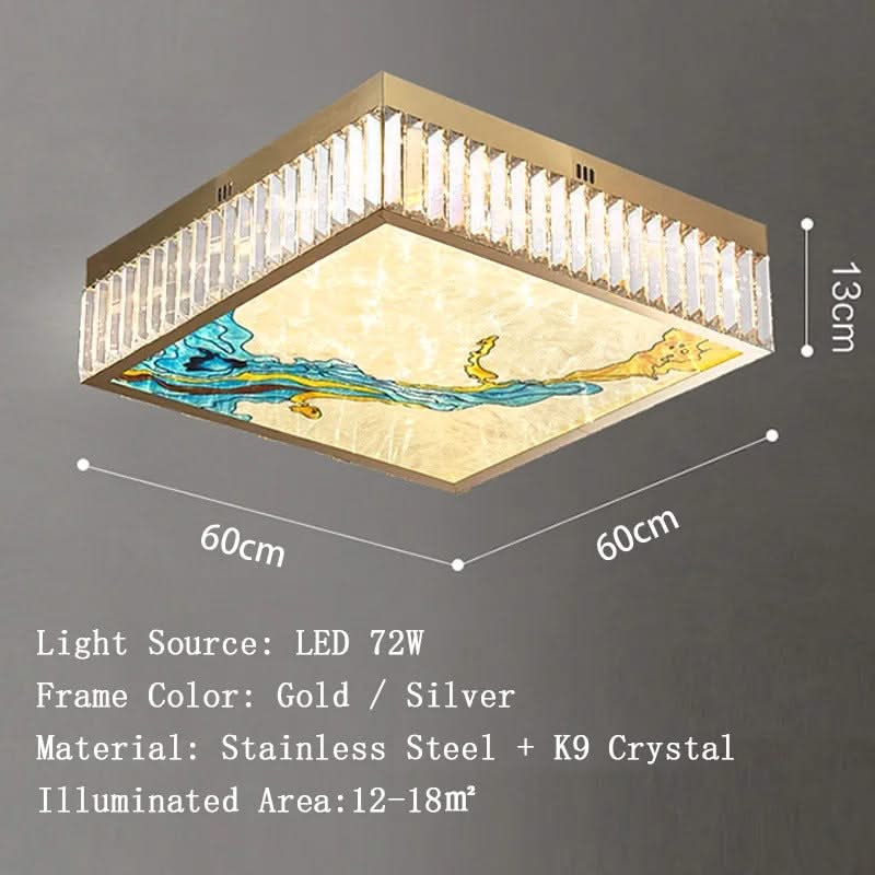 K9 Crystal Luxury LED Chandelier - Multi-Color Crystal Elegance-ChandeliersDecor.com