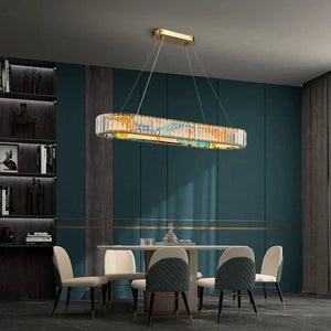 ChandeliersDecor.com-Ceiling Chandelier-K9 Crystal Luxury LED Chandelier - Multi-Color Crystal Elegance