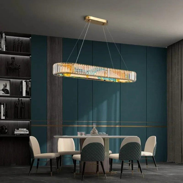 K9 Crystal Luxury LED Chandelier - Multi-Color Crystal Elegance-ChandeliersDecor.com