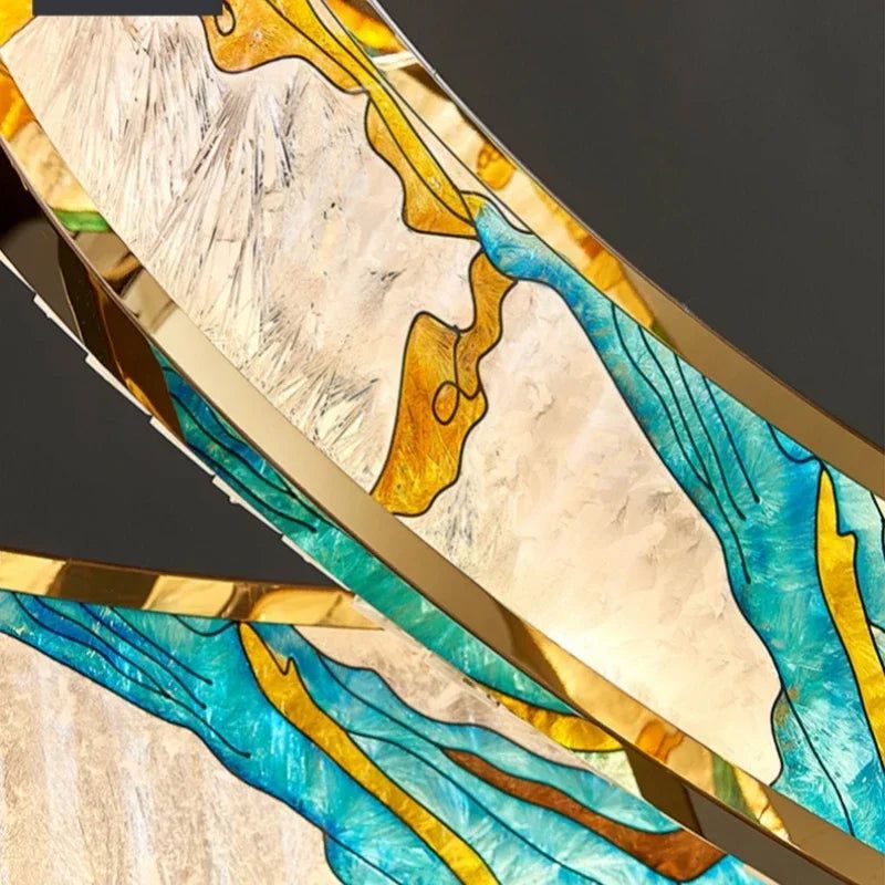 ChandeliersDecor.com-Ceiling Chandelier-K9 Crystal Luxury LED Chandelier - Multi-Color Crystal Elegance