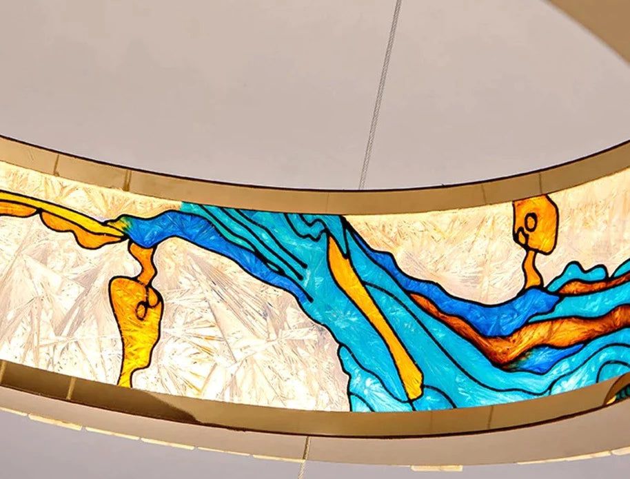 ChandeliersDecor.com-Ceiling Chandelier-K9 Crystal Luxury LED Chandelier - Multi-Color Crystal Elegance