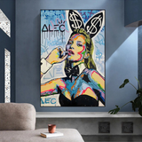 ChandeliersDecor.com-Kate Moss Wall Art-Kate Moss Art by Alec Monopoly - Limited Edition
