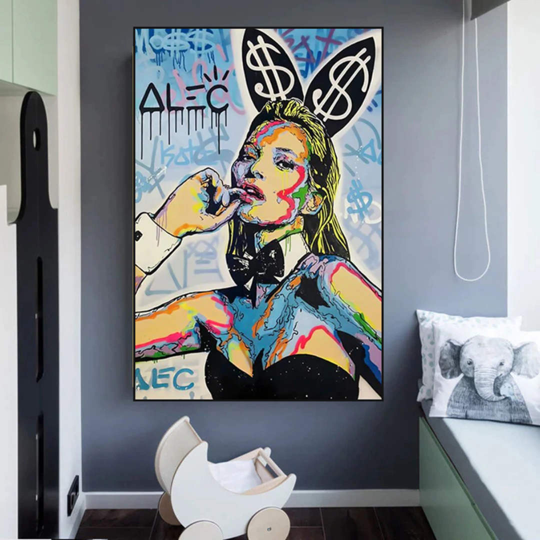 ChandeliersDecor.com-Kate Moss Wall Art-Kate Moss Art by Alec Monopoly - Limited Edition
