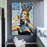 ChandeliersDecor.com-Kate Moss Wall Art-Kate Moss Art by Alec Monopoly - Limited Edition