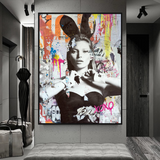 ChandeliersDecor.com-Kate Moss Wall Art-Kate Moss Bunny Art: Unique & Captivating Masterpieces
