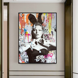 ChandeliersDecor.com-Kate Moss Wall Art-Kate Moss Bunny Art: Unique & Captivating Masterpieces