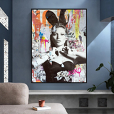 ChandeliersDecor.com-Kate Moss Wall Art-Kate Moss Bunny Art: Unique & Captivating Masterpieces