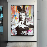 ChandeliersDecor.com-Kate Moss Wall Art-Kate Moss Bunny Art: Unique & Captivating Masterpieces