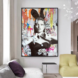 ChandeliersDecor.com-Kate Moss Wall Art-Kate Moss Bunny Art: Unique & Captivating Masterpieces