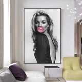 ChandeliersDecor.com-Kate Moss Wall Art-Kate Moss Chewing Gum Art: Explore Unique Masterpieces