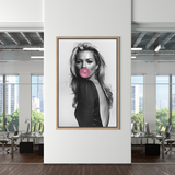 ChandeliersDecor.com-Kate Moss Wall Art-Kate Moss Chewing Gum Art: Explore Unique Masterpieces