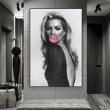 ChandeliersDecor.com-Kate Moss Wall Art-Kate Moss Chewing Gum Art: Explore Unique Masterpieces