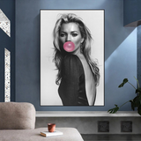 ChandeliersDecor.com-Kate Moss Wall Art-Kate Moss Chewing Gum Art: Explore Unique Masterpieces