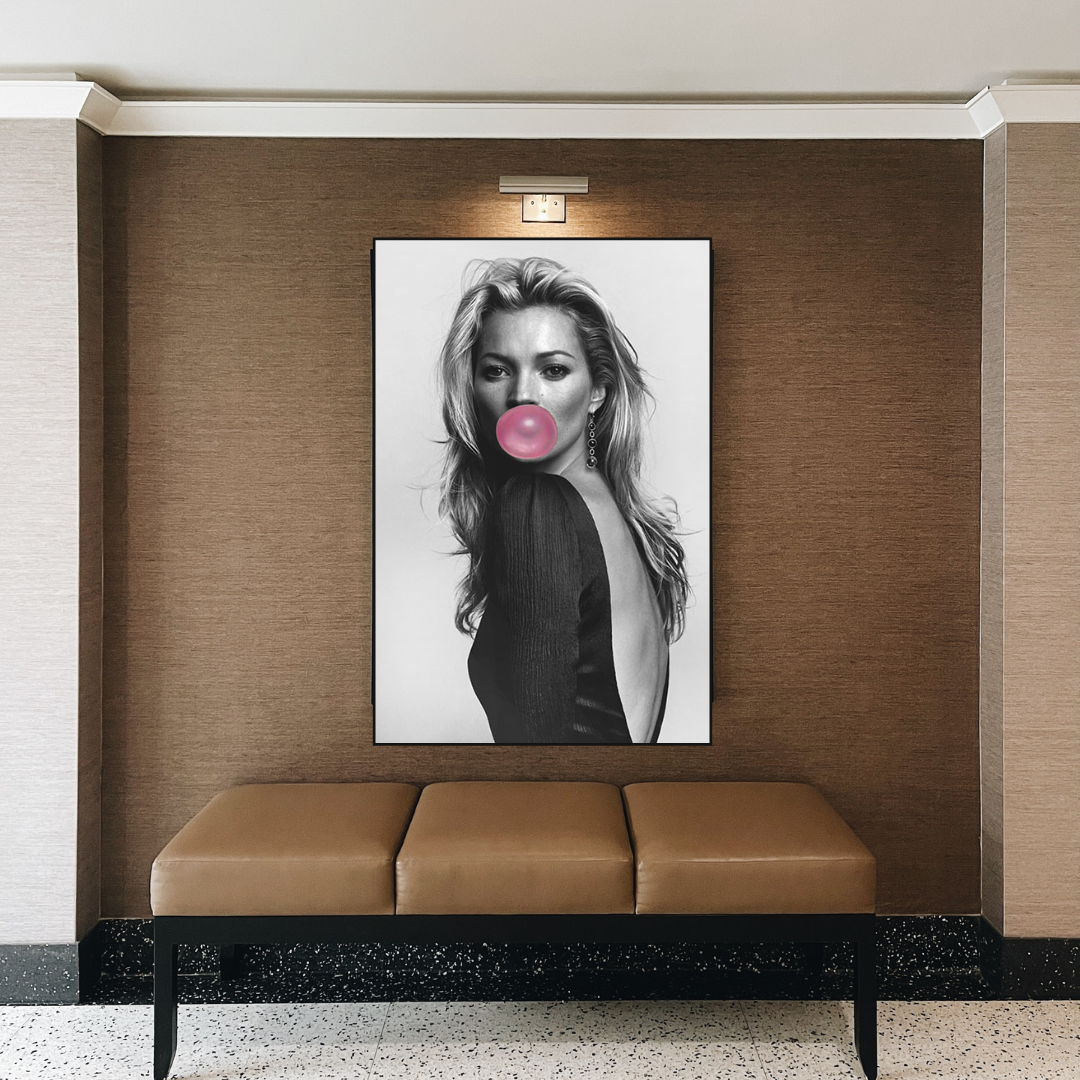 ChandeliersDecor.com-Kate Moss Wall Art-Kate Moss Chewing Gum Art: Explore Unique Masterpieces