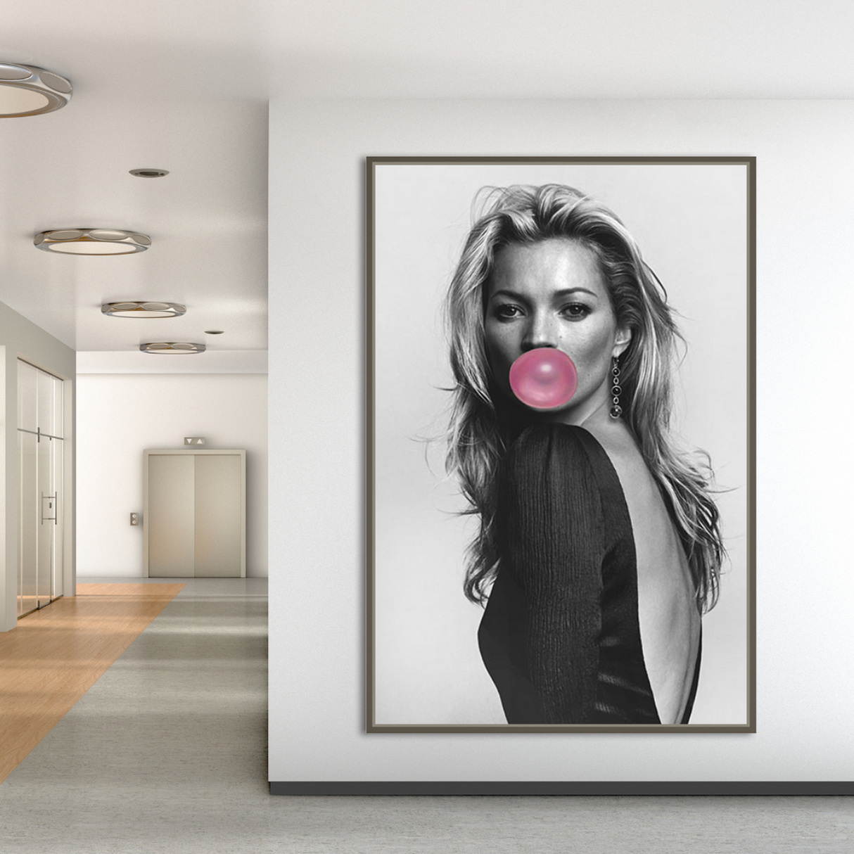 ChandeliersDecor.com-Kate Moss Wall Art-Kate Moss Chewing Gum Art: Explore Unique Masterpieces