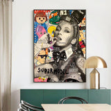 ChandeliersDecor.com-Kate Moss Wall Art-Kate Moss Supermodel Wall Art - Authentic and Stylish