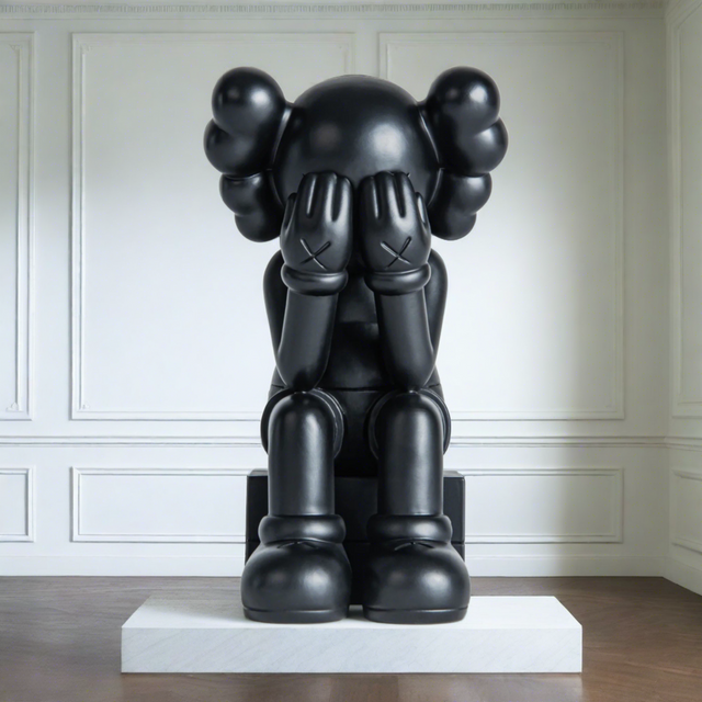 ChandeliersDecor.com-KAWS Statues-KAWS Bronze Passing Through Statue