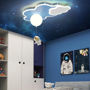 ChandeliersDecor.com-Kids Room Nursery Lighting-Kids Astronaut Ceiling Light | Kids Room Decor Lights