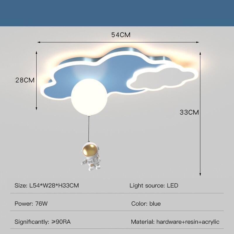 ChandeliersDecor.com-Kids Room Nursery Lighting-Kids Astronaut Ceiling Light | Kids Room Decor Lights