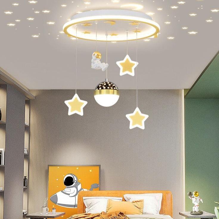 ChandeliersDecor.com-Kids Room Nursery Lighting-Kids Astronaut Chandeliers Light | Kids Room Decor Lights