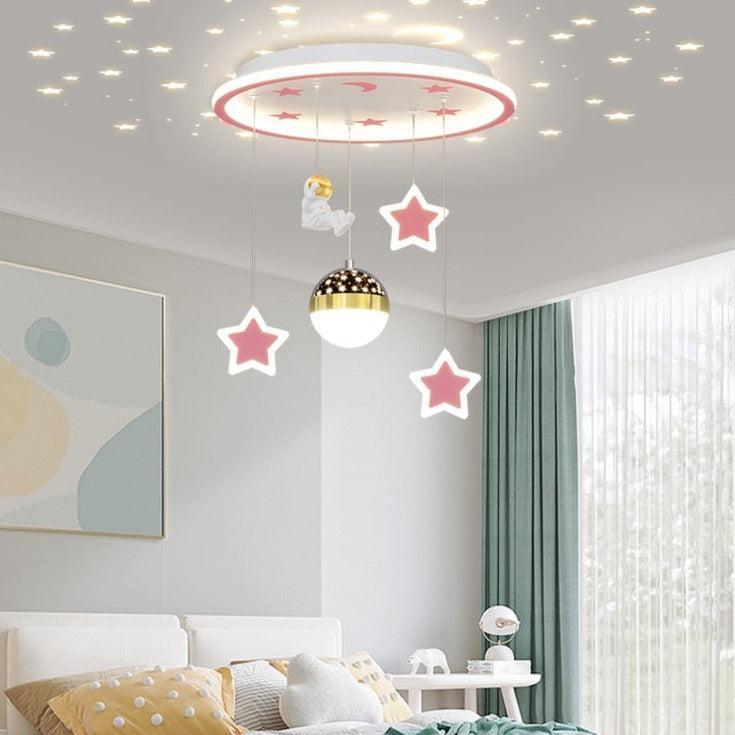 ChandeliersDecor.com-Kids Room Nursery Lighting-Kids Astronaut Chandeliers Light | Kids Room Decor Lights