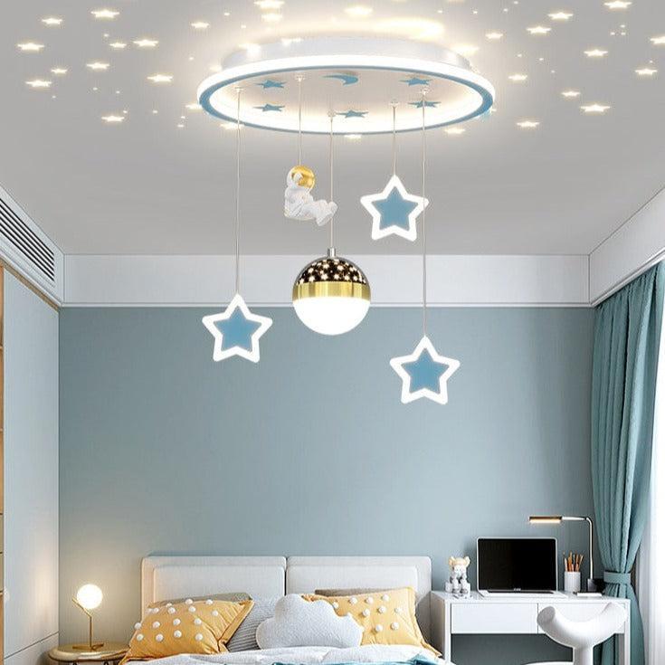 ChandeliersDecor.com-Kids Room Nursery Lighting-Kids Astronaut Chandeliers Light | Kids Room Decor Lights