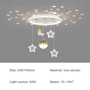 ChandeliersDecor.com-Kids Room Nursery Lighting-Kids Astronaut Chandeliers Light | Kids Room Decor Lights