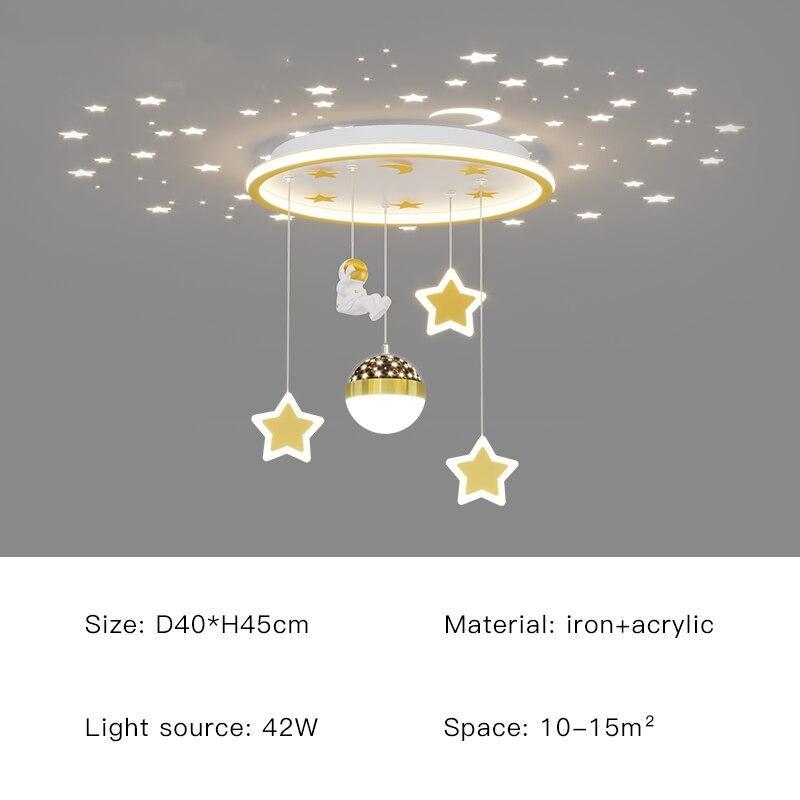 ChandeliersDecor.com-Kids Room Nursery Lighting-Kids Astronaut Chandeliers Light | Kids Room Decor Lights