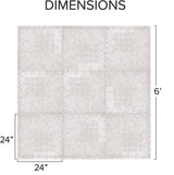 ChandeliersDecor.com-Play Mats-Kids Babies Khaki Design Play Mat Puzzle Tiles | Pack of 9 Tiles - 60x60cm per tile size