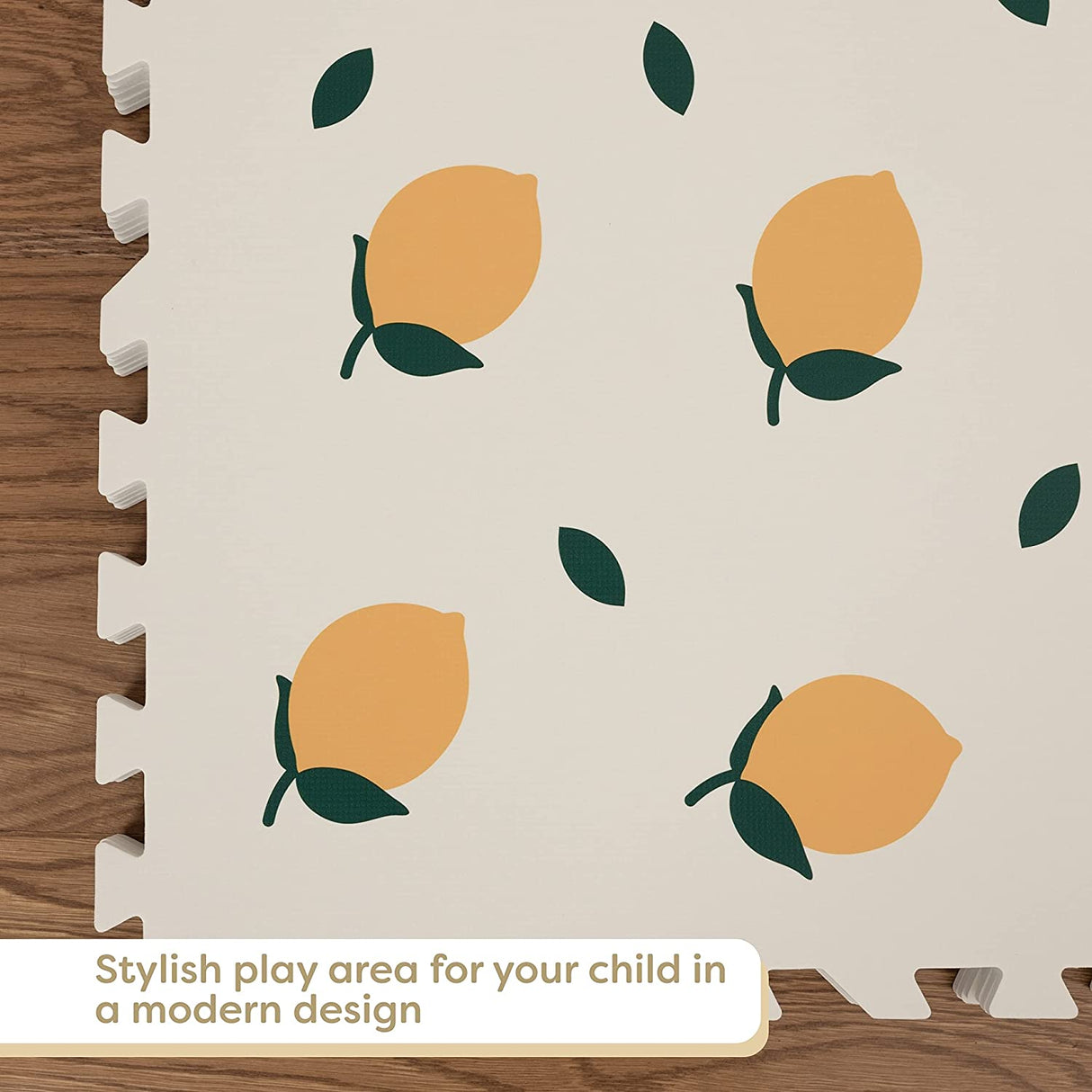 ChandeliersDecor.com-Play Mats-Kids Babies Lemons Play Mat Puzzle Tiles | Pack of 6 Tiles - 60x60cm per tile size