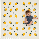 ChandeliersDecor.com-Play Mats-Kids Babies Lemons Play Mat Puzzle Tiles | Pack of 6 Tiles - 60x60cm per tile size