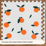 ChandeliersDecor.com-Play Mats-Kids Babies Oranges Play Mat Puzzle Tiles | Pack of 6 Tiles - 60x60cm per tile size