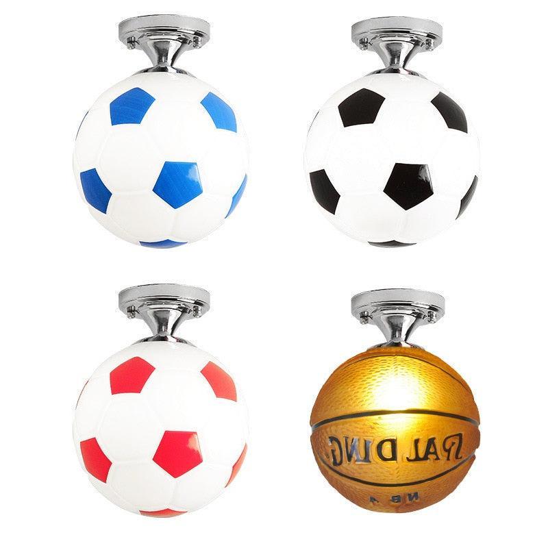 ChandeliersDecor.com-Kids Room Nursery Lighting-Kids Basketball Football Ceiling Light | Kids Room Decor Lights