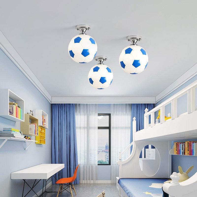 ChandeliersDecor.com-Kids Room Nursery Lighting-Kids Basketball Football Ceiling Light | Kids Room Decor Lights